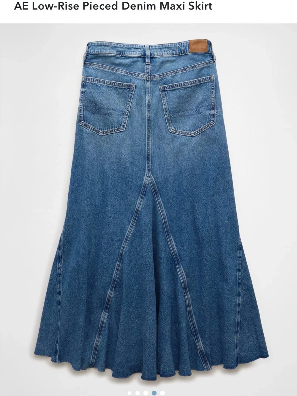 American Eagle Outfitters Denim Pieced Maxi Skirt - Light Blue